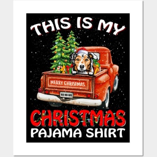 This Is My Christmas Pajama Shirt Australian Shepherd Truck Tree Posters and Art